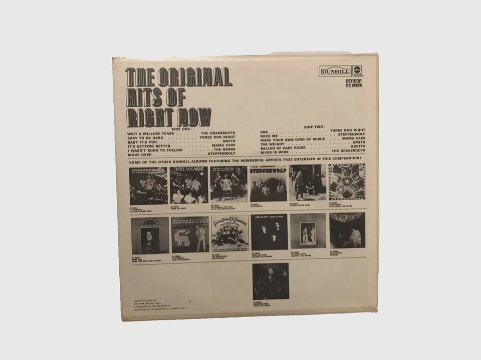 Original Hits Now DS-50070 Stereo Dunhill Records Vintage 1969 LP Vinyl New - Image 2 of 2