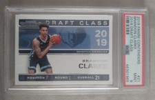 2019-20  Contenders Brandon Clarke  Draft Class Memphis Grizzlies PSA 9