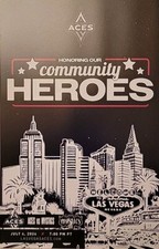 Heros Night Las Vegas Aces WNBA Mini Poster w/ 2024 Roster Size 6x9in Brand New!