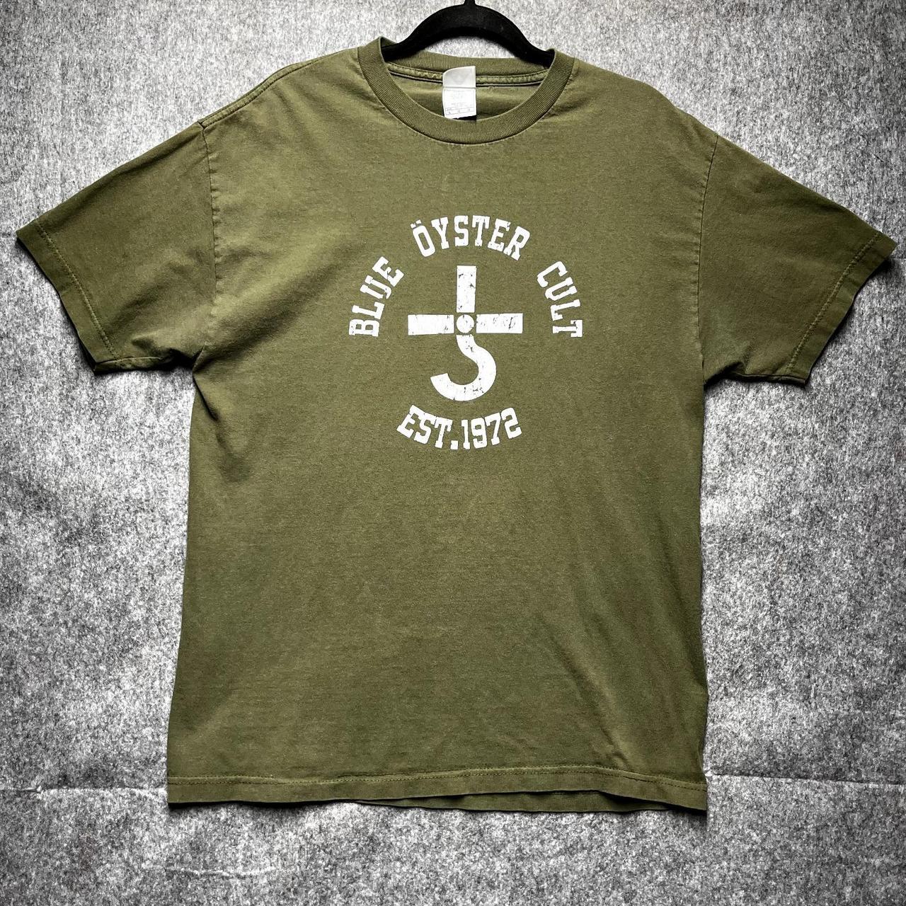Blue Oyster Cult Est. 1972 Green T-Shirt retro Style logo tee Unisex tee NH19496