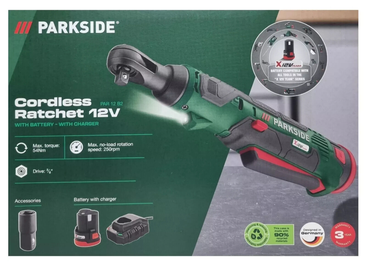 Impact Wrench Parkside Cordless Ratchet Cordless Multi Cordless