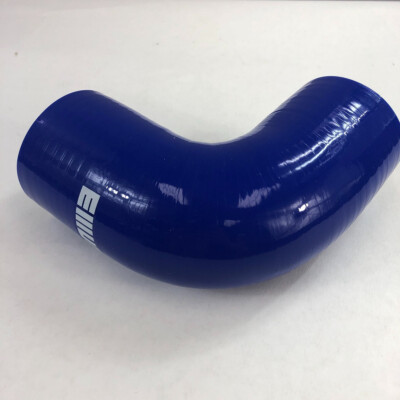 2.25'' I.D. to 2.25'' I.D. 90 Degree Silicone hose Coupler 4 layer polyester Blue
