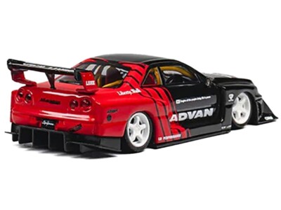 NISSAN SKYLINE LB-ER34 SUPER SILHOUETTE RHD ADVAN 1/64 CM MODEL
