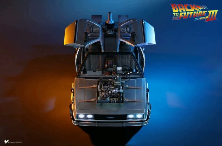 BACK TO THE Future III 1/6 DeLorean Time Machine 72 cm MMS738 Hot Toys EUR 1.090,00 - ES