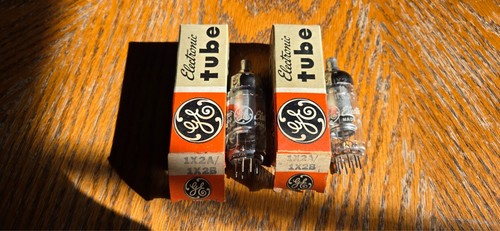 (2) GE 1X2A/1X2B Vacuum Tubes Tested