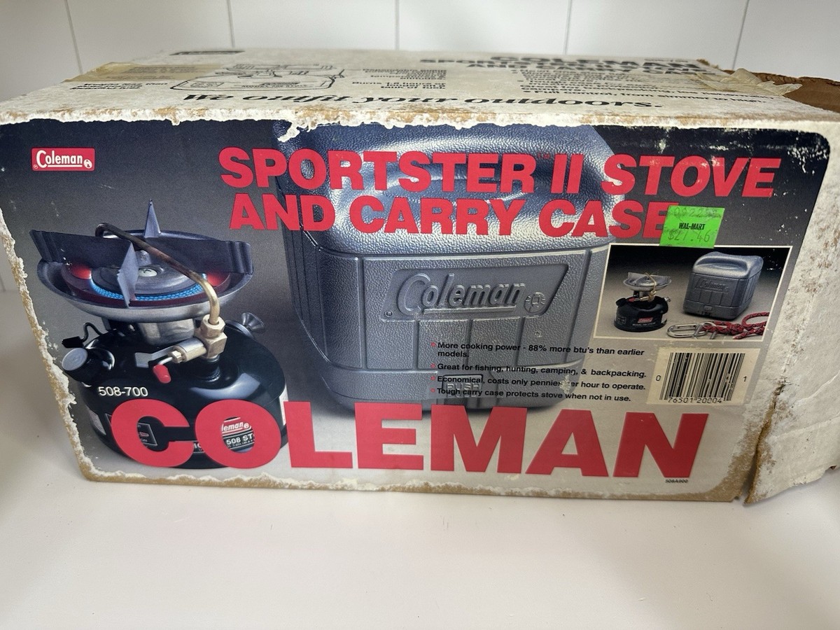 Coleman Model 508a700 Sportster II Camp Stove & Case Vintage
