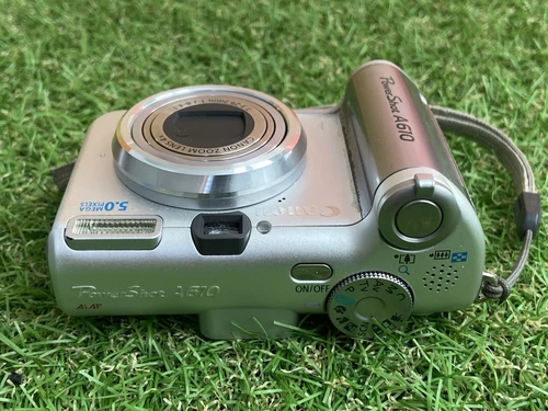 Canon PowerShot A610 5.0MP Compact Digital Camera Silver Tested - Picture 5 of 11