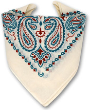 Paisley and Designer Bandana for Men and Women in Premium Soft Cotton 22 X 22 In
