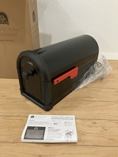 Architectural Mailboxes Roxbury Black Post Mount Mailbox Large Steel Rust Resist