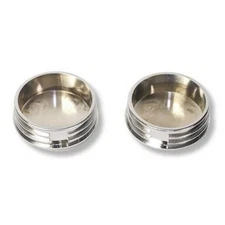 Smittybilt TA25-C Tubular Bumper End Caps 3" Tube Pair Chrome