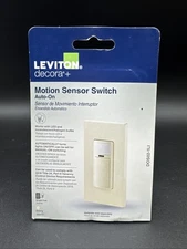 NEW Leviton Decora + Motion Sensor Switch Auto On DOS02-1LI