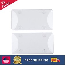 Clear License Plate Cover For Car Auto 2 Clear License Plate Tag Frame Covers
