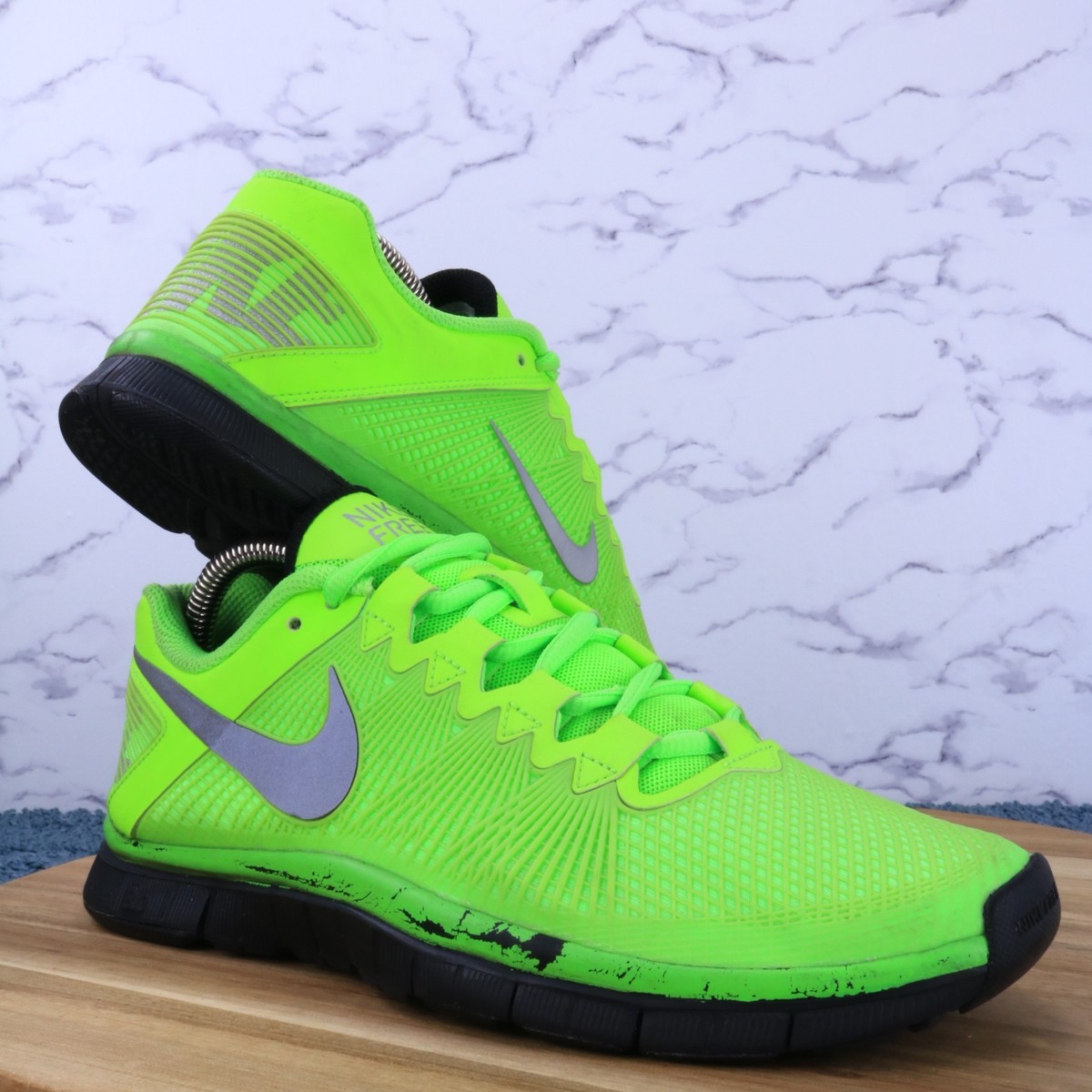 Nike Free Trainer 3.0 Green Black Mesh Athletic Running  display picture 3