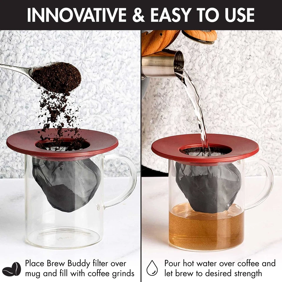 Primula Brew Buddy Portable Pour Over, Reusable Fine Mesh Filter, Dishwasher - Image 3 of 4
