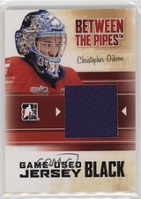 2010-11 ITG Between the Pipes Game-Used Black Jersey /120 Christopher Gibson 5r8