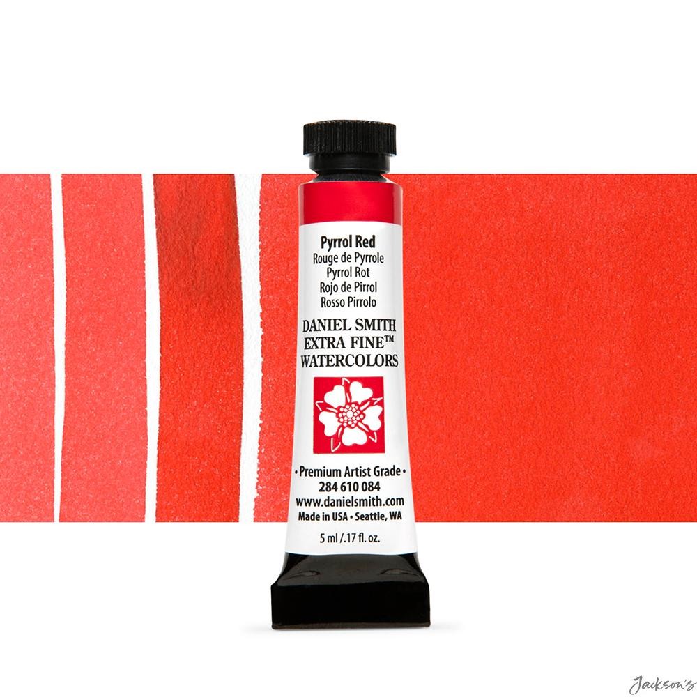 Daniel Smith Watercolour Paint Tube 5ml Pyrrol Red PR254 For Artists