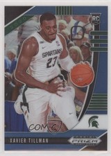 2020-21 Panini Prizm Draft Picks Blue Prizm 199/199 Xavier Tillman #62 2u6
