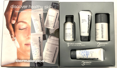 Dermalogica Discover Healthy Facial Skin Care 4pc Kit Cleansing Exfoliate Cream