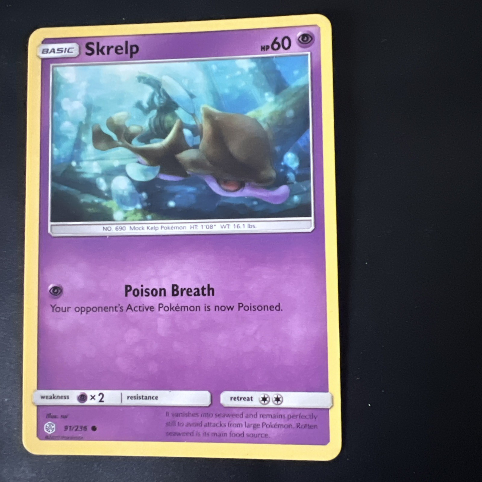 SKRELP COSMIC ECLIPSE SET POKEMON CARD 91/236 NM/M