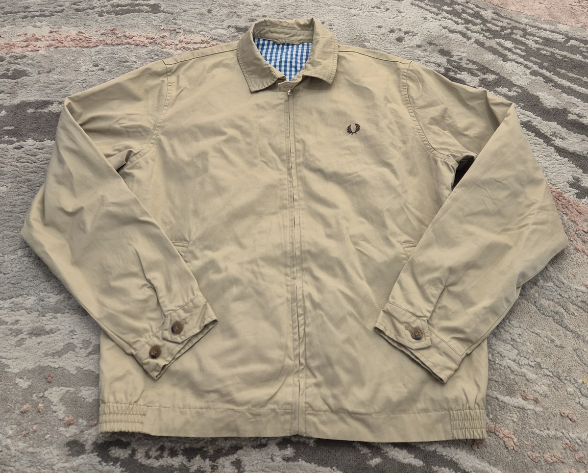 Fred Perry Harrington Bomber Jacket M Beige UK