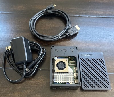 Raspberry Pi 5 4GB Complete Kit W/ Case, Heatsink+Fan, Power, mHDMI, 128GB mSD