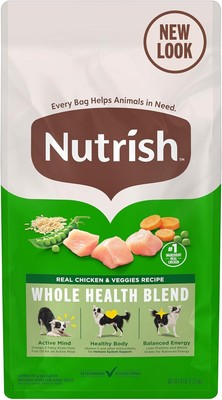 Nutrish Real 6 Pound (Pack of 1), Natural - Chicken & Veggies Recipe 