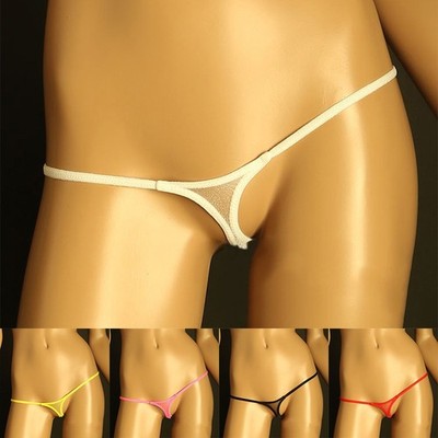 Damen Sexy Netz Tanga Höschen G String Dessous Unterwäsche Low Waist Tback