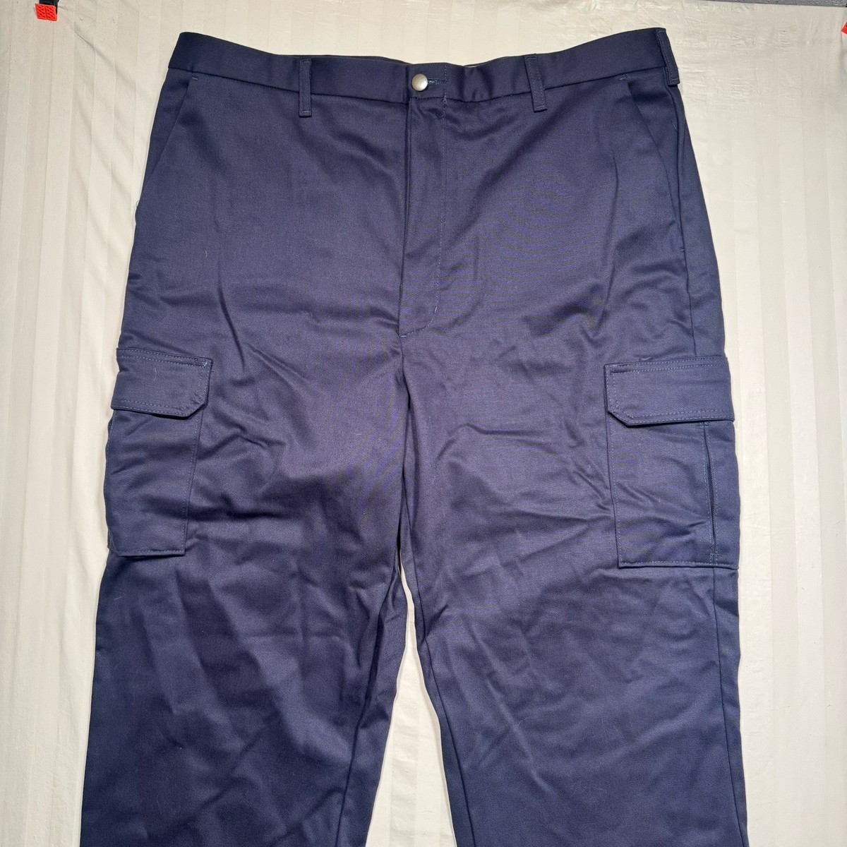 Steel Guard FR PRO Cargo Pants Mens 42x32 Navy Blue Aramark Cat 2