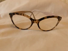 Prada (VPR11R ROJ-101) Eye Glasses Frames Only - Cay Eye Pink Tortoise Full Rim