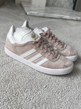 Adidas Gazelle Pink & White Suede Trainers. UK Size 5.5. 