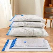 Lot de 10 sacs de rangement sous vide petite taille avec pompe à main pour vêt