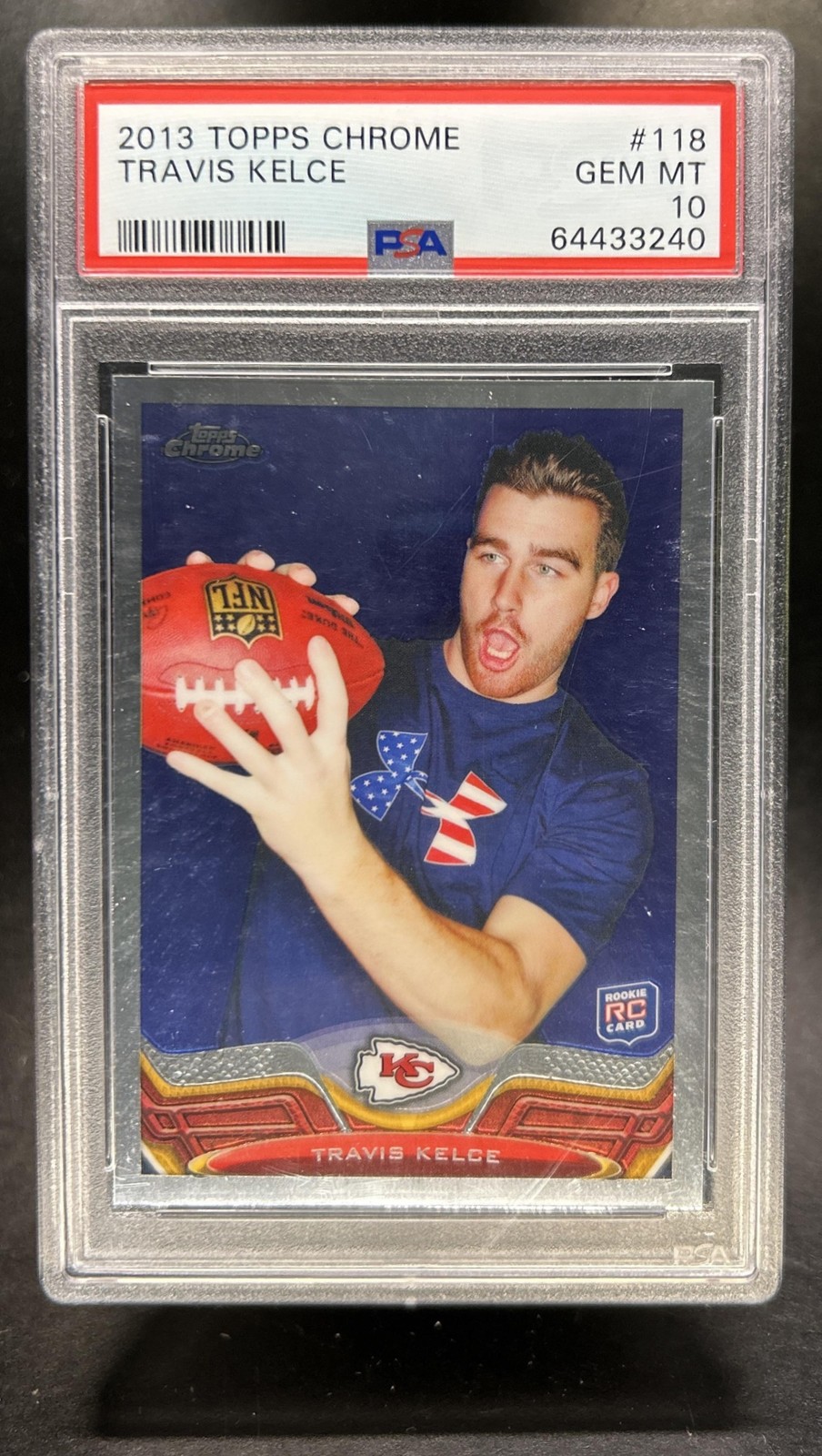 Travis Kelce Topps Chrome #118 Base