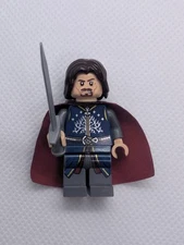 Authentic Lego Aragorn Minifigure w/ Cape 79007 Black Gate LOTR lor066