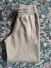 Adidas Originals Women s Sweatpants Joggers Tan Beige Fleece Size XS
