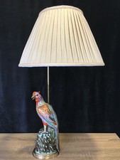 Lampe oiseau en porcelaine