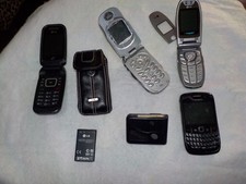 5 Phones 1 Pager 2 Phone Cases 1lg Battery 1verizon Car Chager