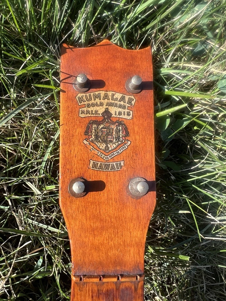 ORIG. 1915 KUMALAE GOLD AWARD P.P.I.E. KOA WOOD SOPRANO UKULELE - Image 2 of 4