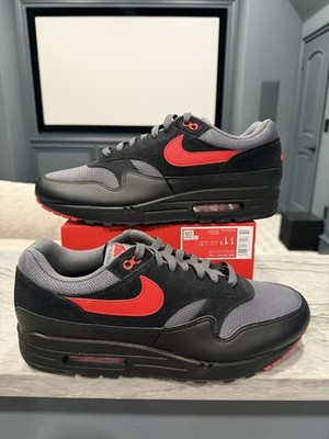 Nike Air Max 1 ESS 'Vamps' Bred Black Red Grey FZ5808-008 Men's Size 11.5 2026