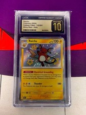 2024 Raichu Paldean Fates - 132/091 Shiny Rare-Holo CGC Pristine 10 on eBay
