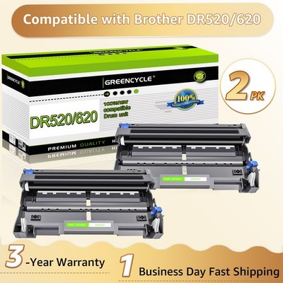 2PK DR520 Drum Unit Compatible for Brother DCP-8085DN HL-5240 HL-5250DN Printer