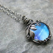 Moon Stone Pendant and Necklace FREE SHIPPNG IN THE USA