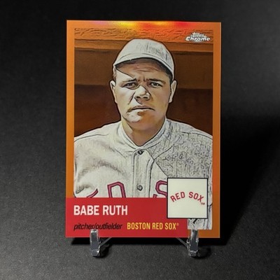 2022 Topps Chrome Platinum #3 Babe Ruth Orange Refractor /25