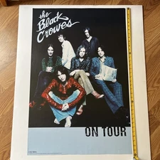 Vintage Rare! The Black Crowes Poster 1999 On Tour Promo Rock Band 90s Y2K
