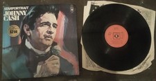 JOHNNY CASH STAR PORTRAIT  - ORIGINAL UK CBS DOUBLE 12
