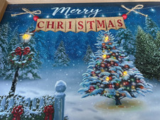 Light Up Merry Christmas Wall Decor Lighted