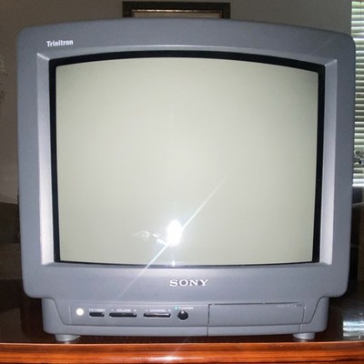 Sony Trinitron Color CRT TV KV-13M10 with Sony Trinitron Remote