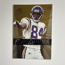 1999 Skybox Dominion AtlantAttitude Randy Moss #9 AA Minnesota Vikings Football