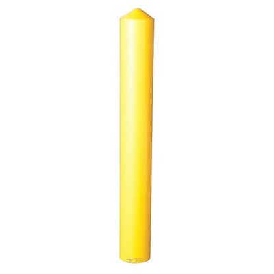 Zoro Select 1736 Post Sleeve,6 In Dia.,56 In H,Yellow