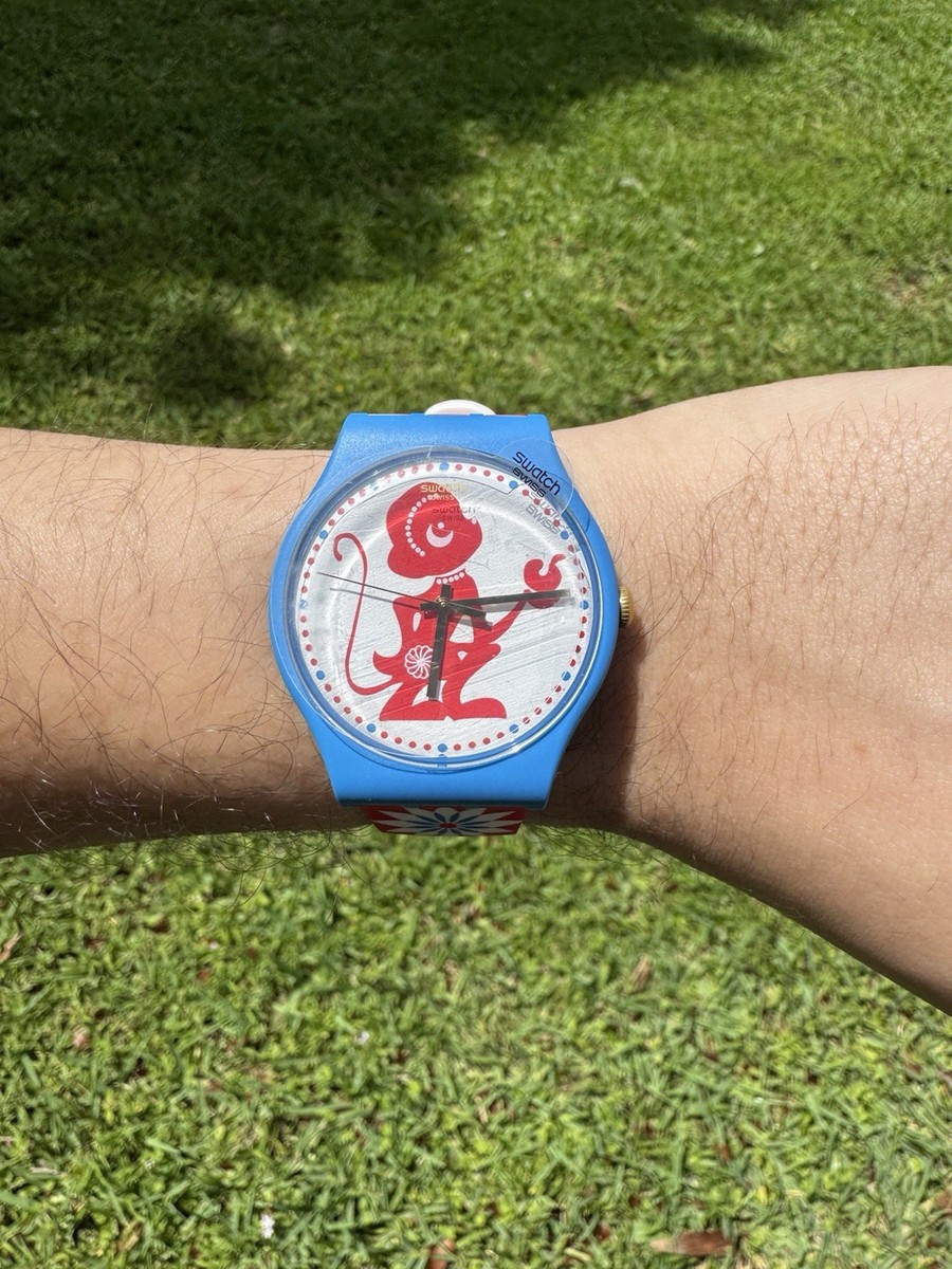 Swatch Special Suoz203s Lucky Monkey Watch for sale online | eBay