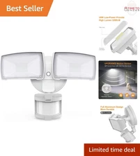 LED Flood Light Waterproof 30W 3200LM Motion Detector Security Light for Outd...